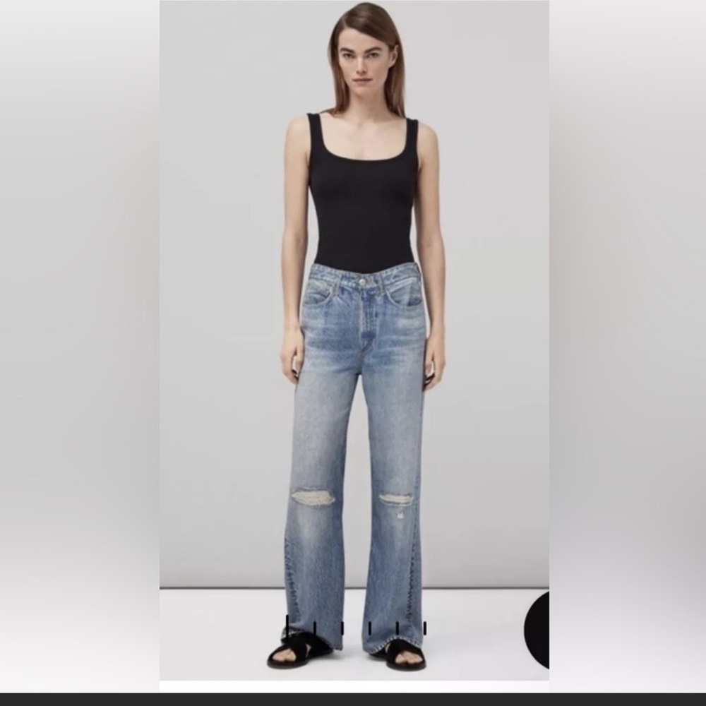 NWT Rag and Bone Miramar Wide Leg Sweatpants Jeans size 24